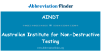 Australian institute for non-destructive testing (aindt)