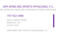 Apm spine & sports physicians, p.c.